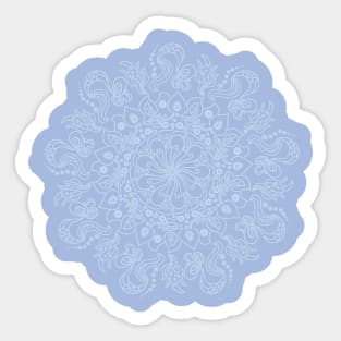 Light blue dot mandala Sticker